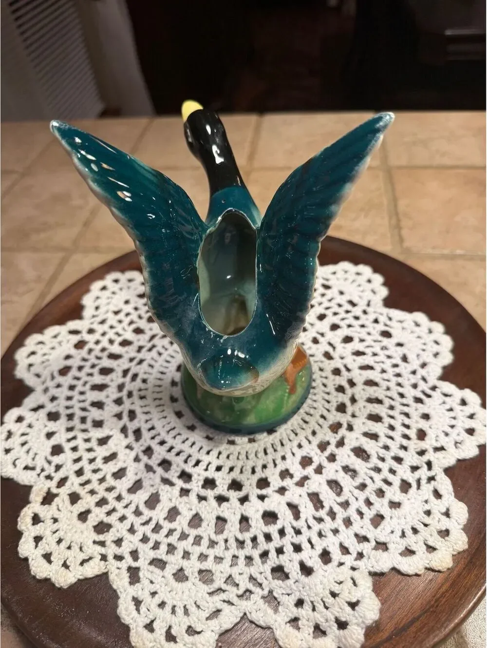 40. Vintage Mallard Figurine Planter
